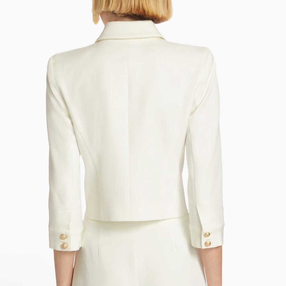 L'Agence Kumi White Twill Jacket NWT - Picture 5 of 10